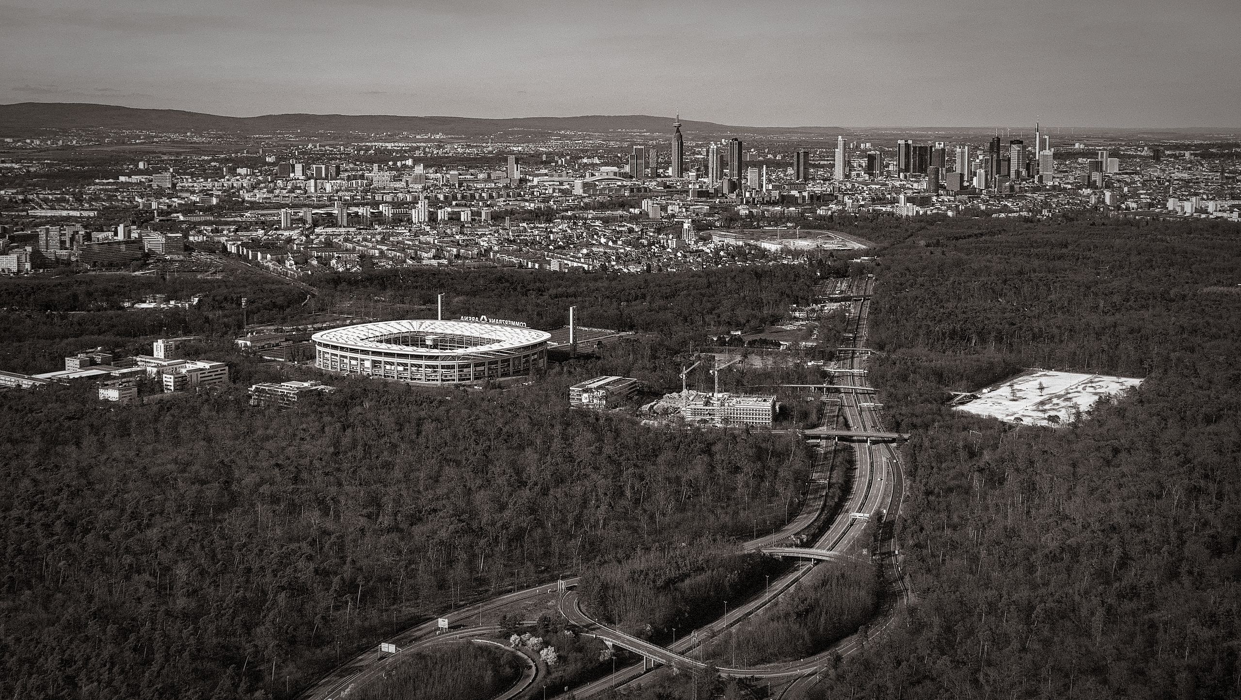 Aerial View of Frankfurt