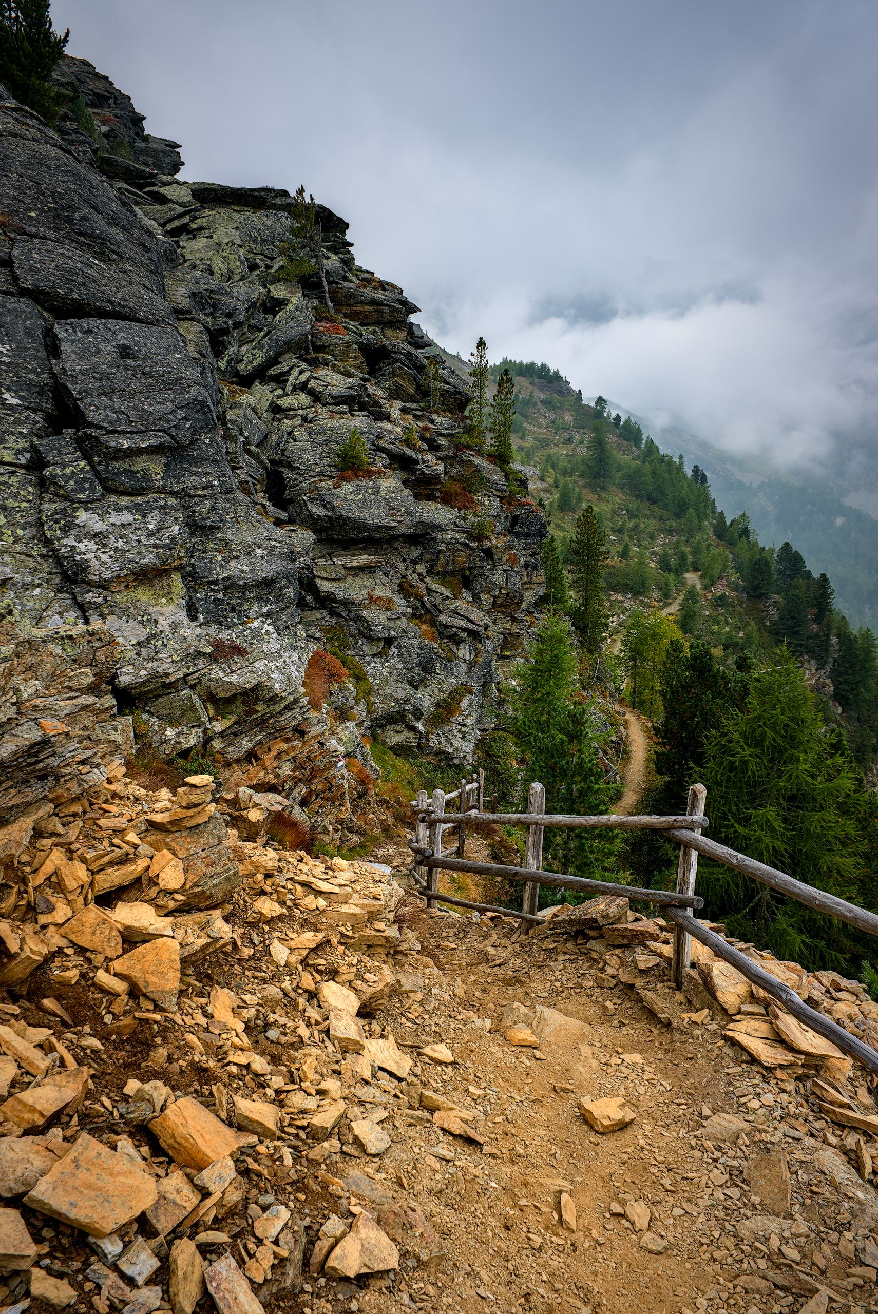 Footpath near the Kuppelwieser Alm