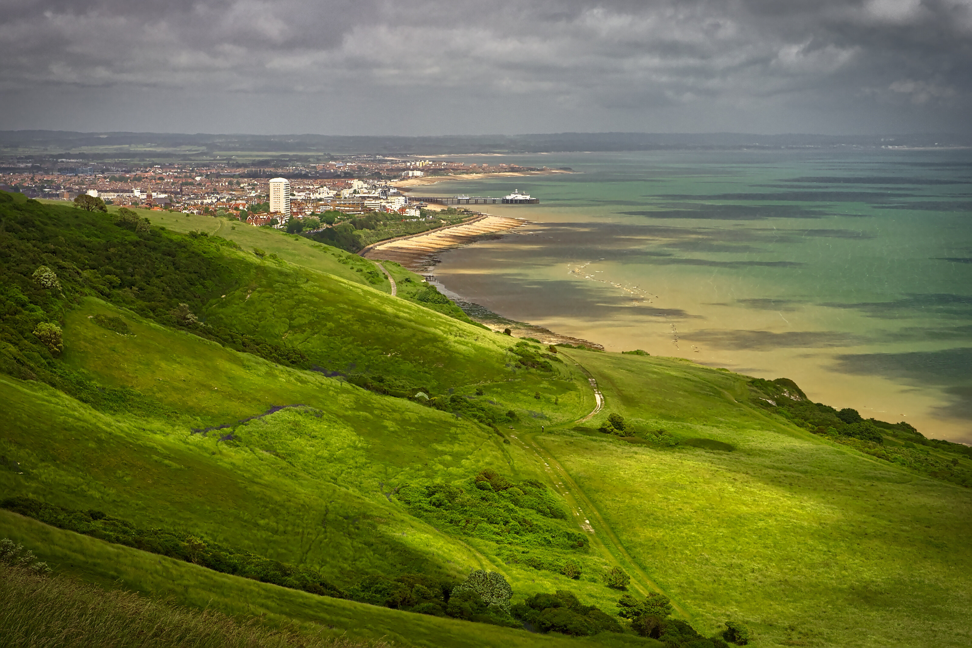 Eastbourne from Beachy Head