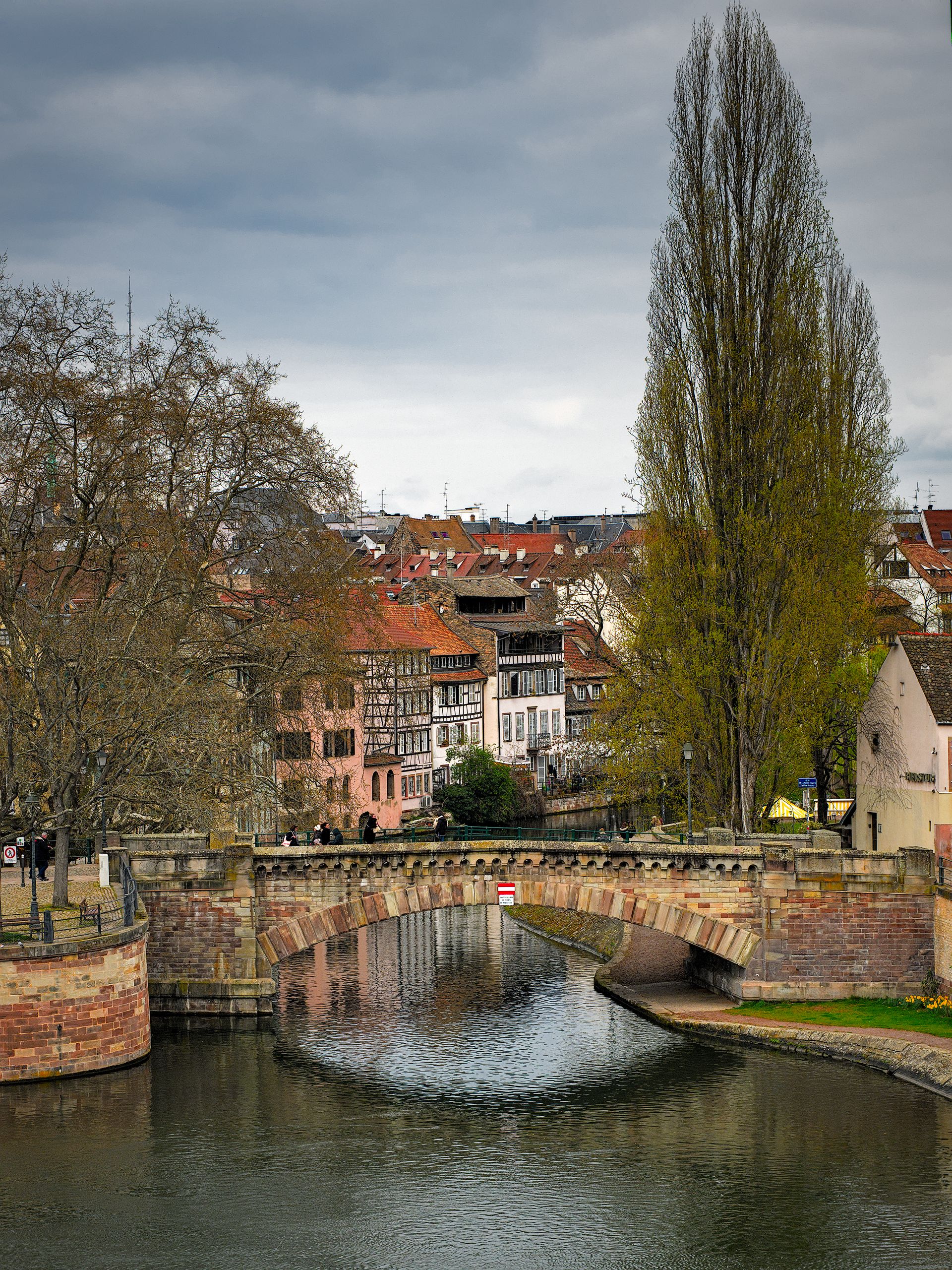 One of the Ponts Couverts Over the River Ill