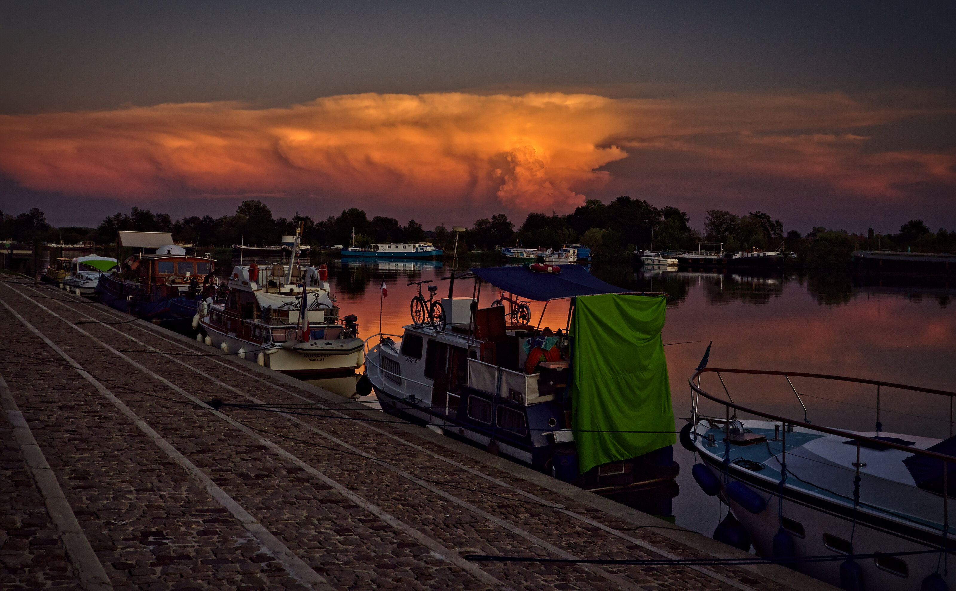 Distant Evening Thunderstorm