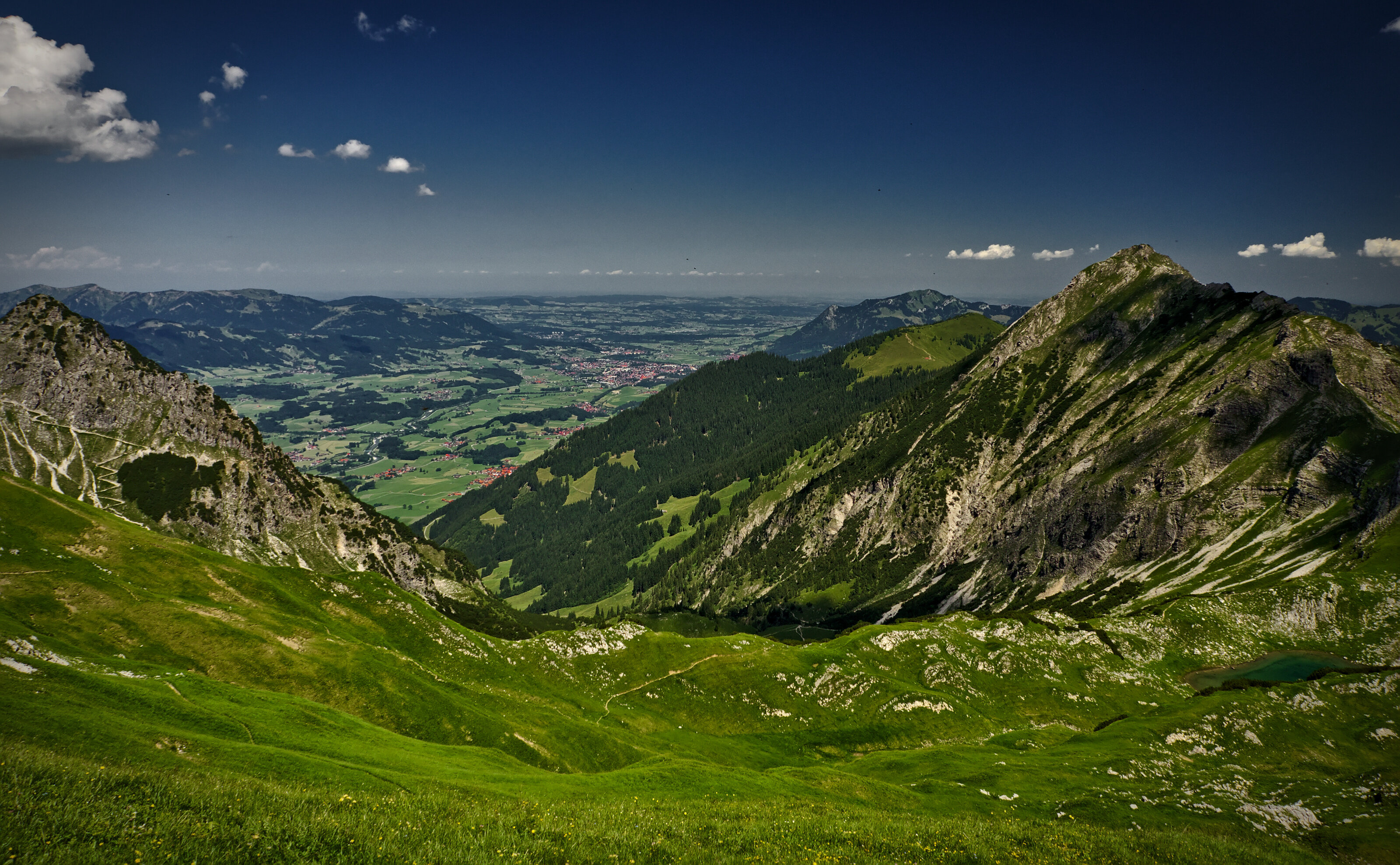 Gaisalp Valley between Rubihorn and Entschenkopf