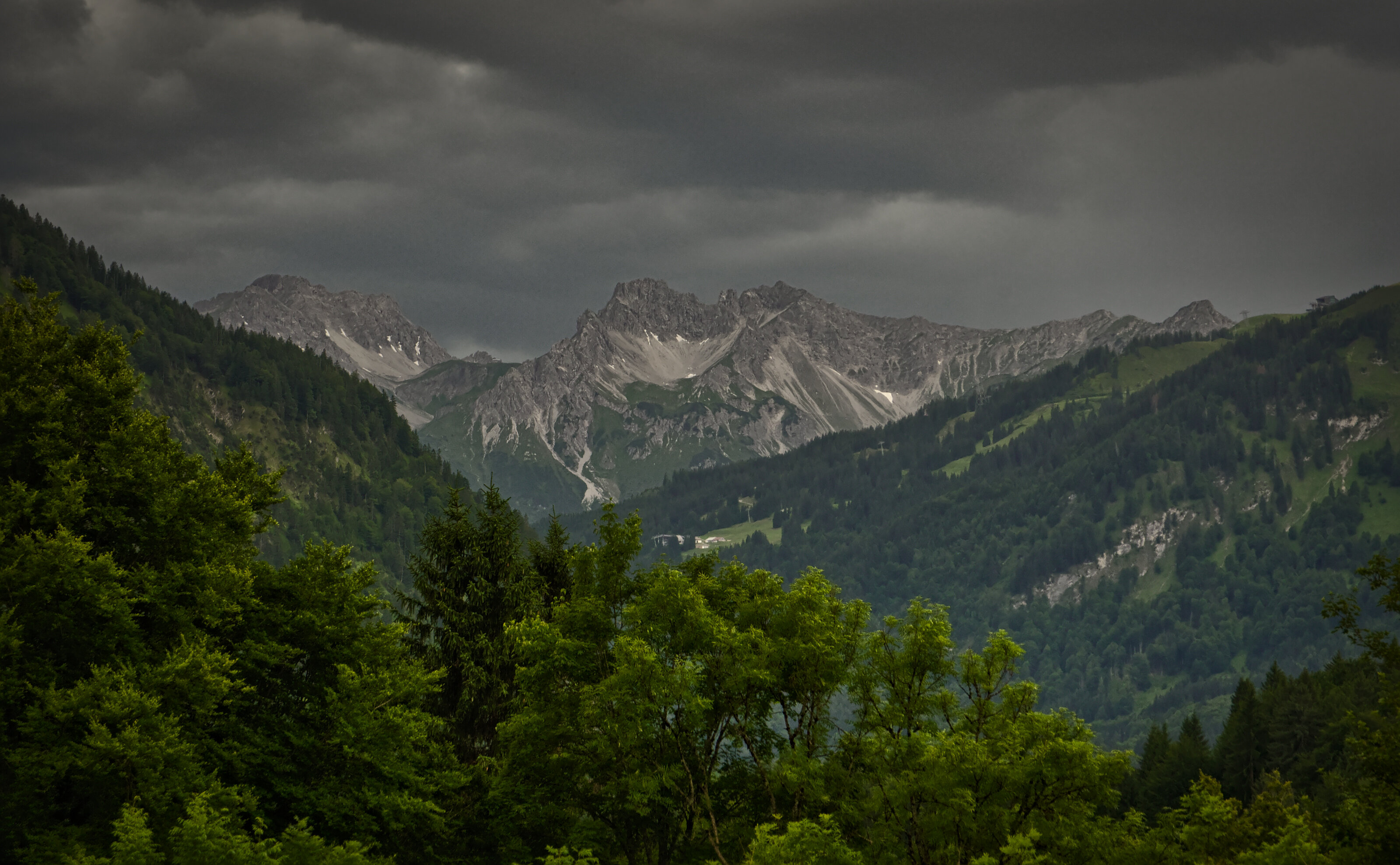 Thunderstorm over the Allgäu Alps