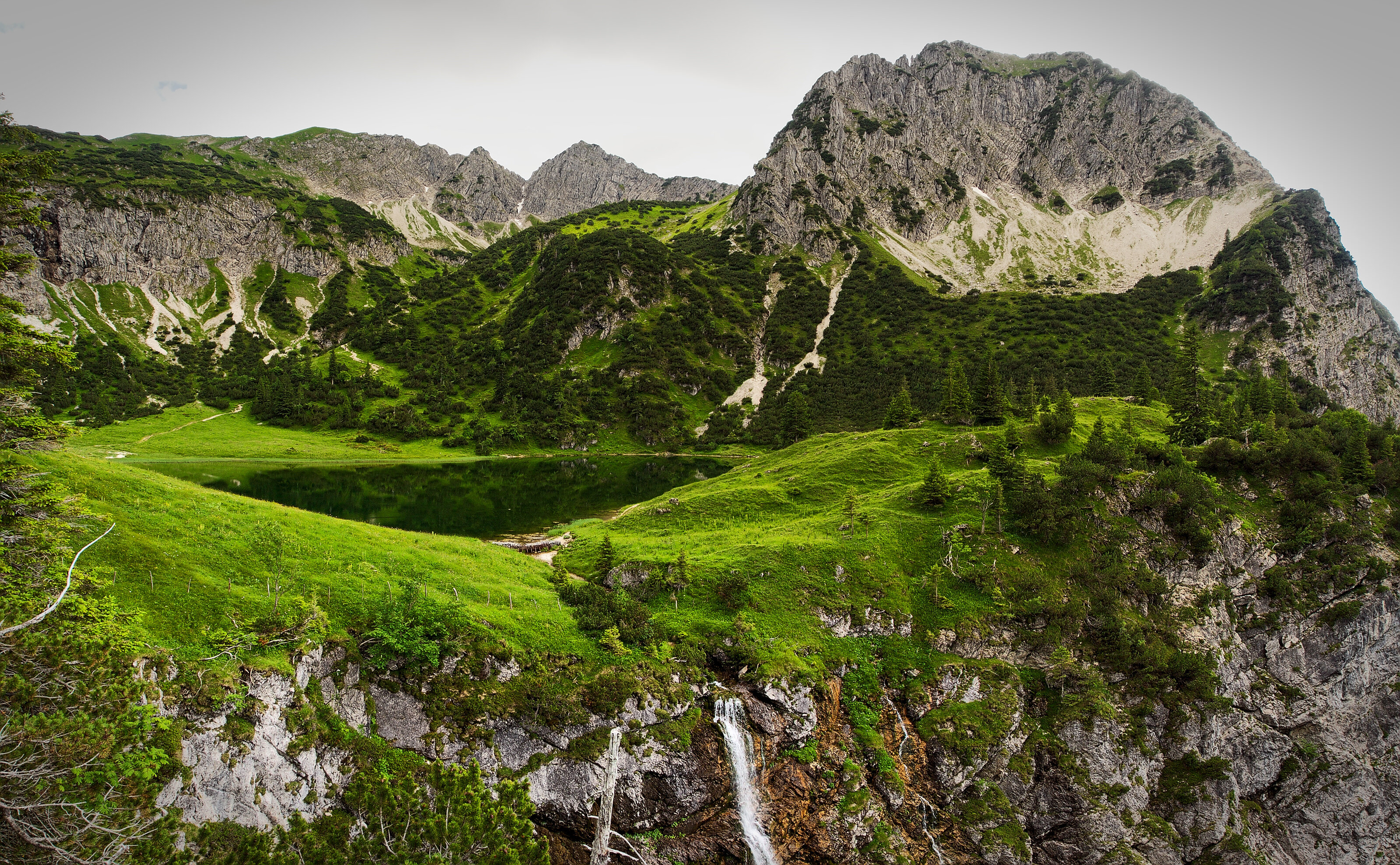 Unterer Gaisalpsee and Rubihorn