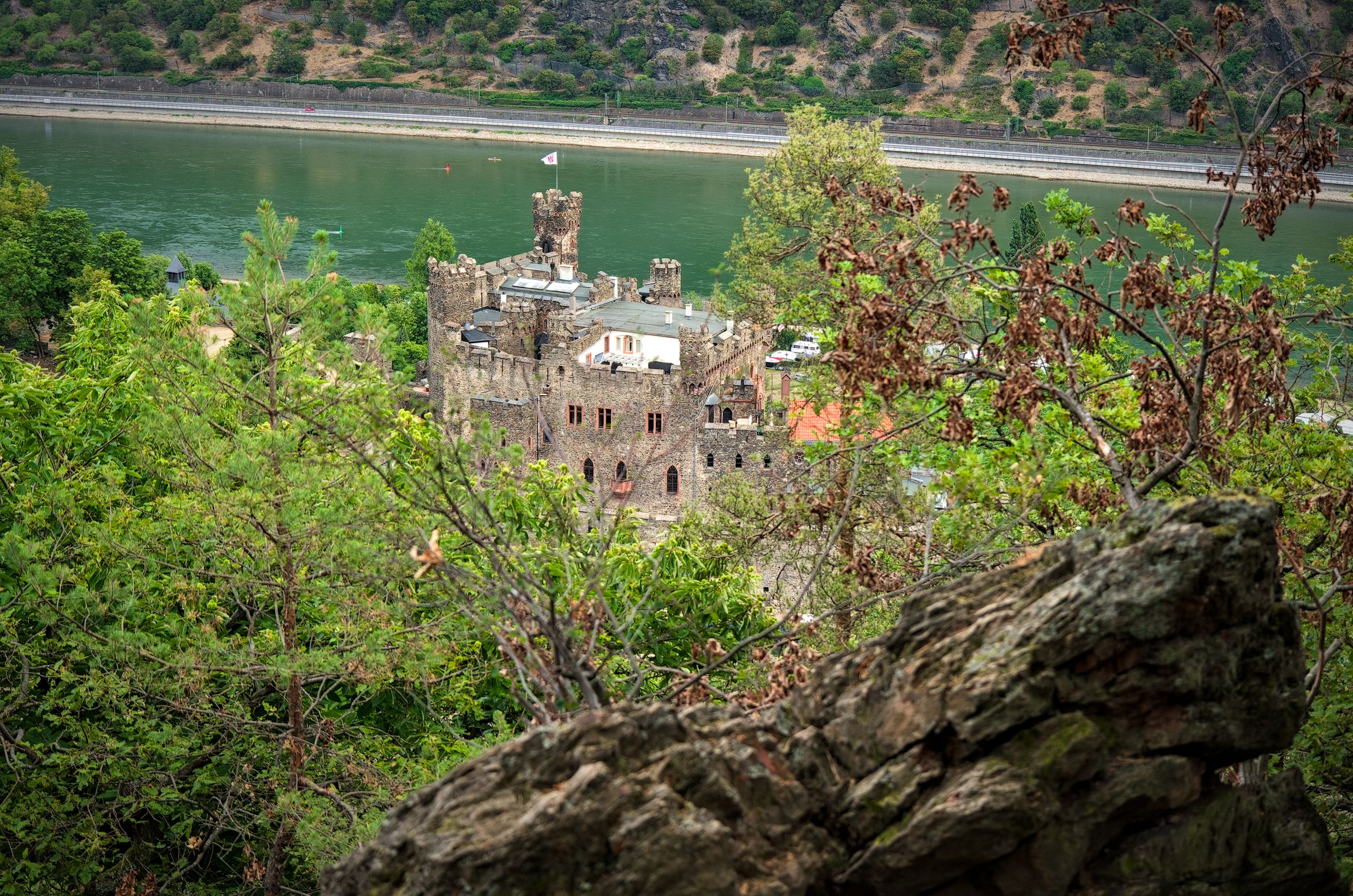 Reichenstein Castle on the Rhine