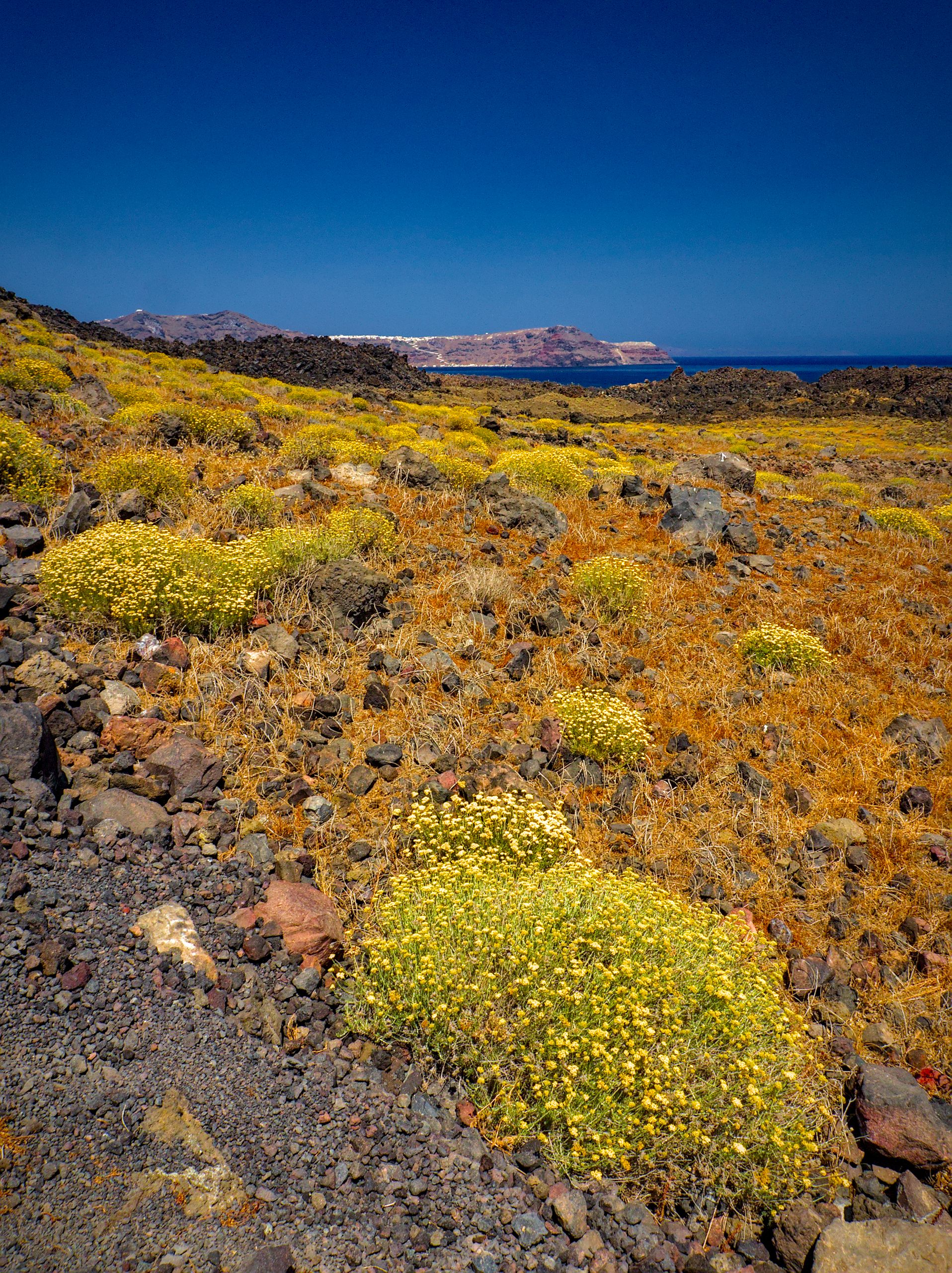 Nea Kameni Volcano Island