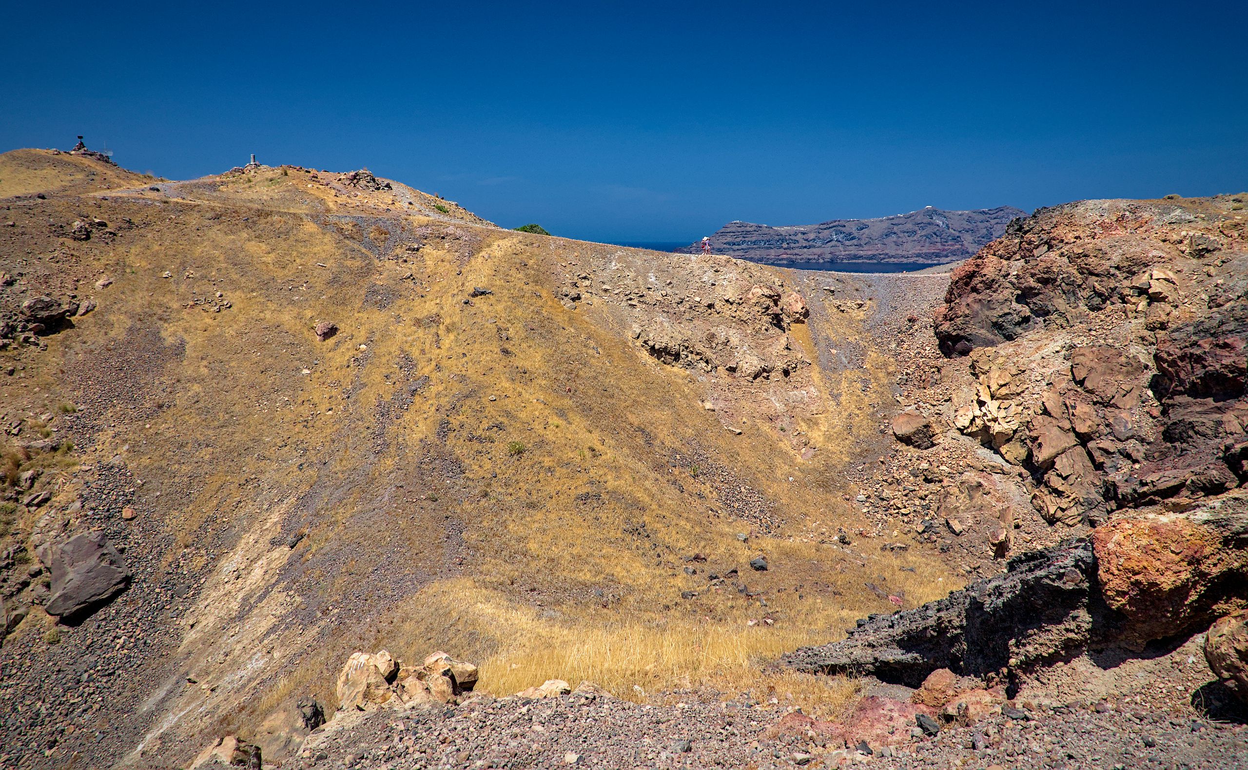 Nea Kameni Volcano Island
