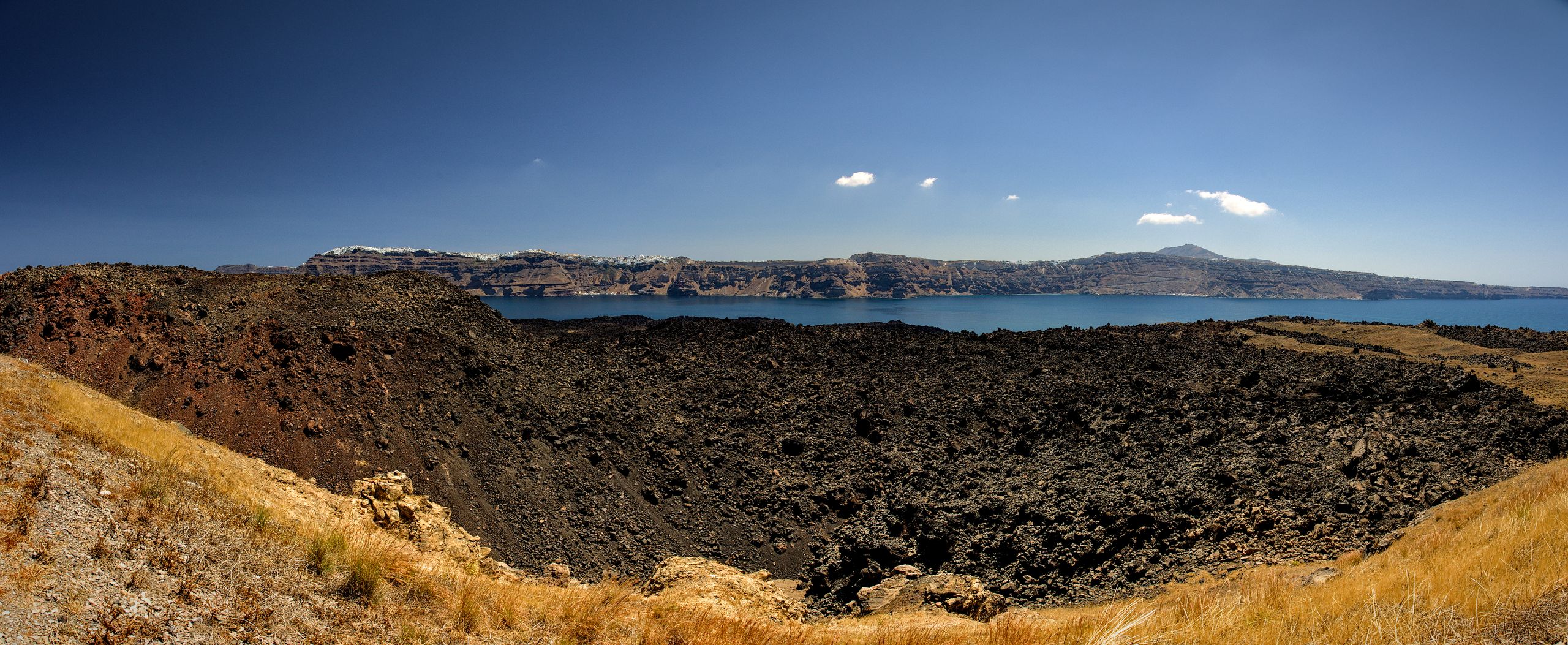 Nea Kameni Volcano Island