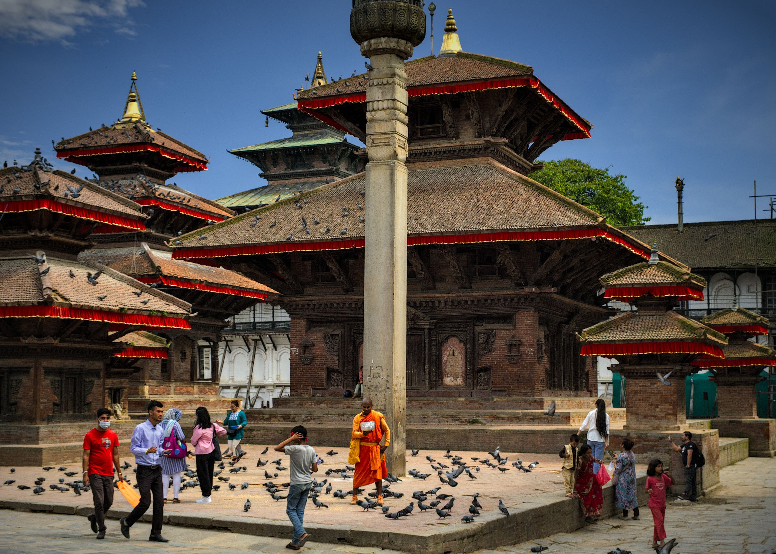 King Pratap Malla's Column, Jagannath Temple