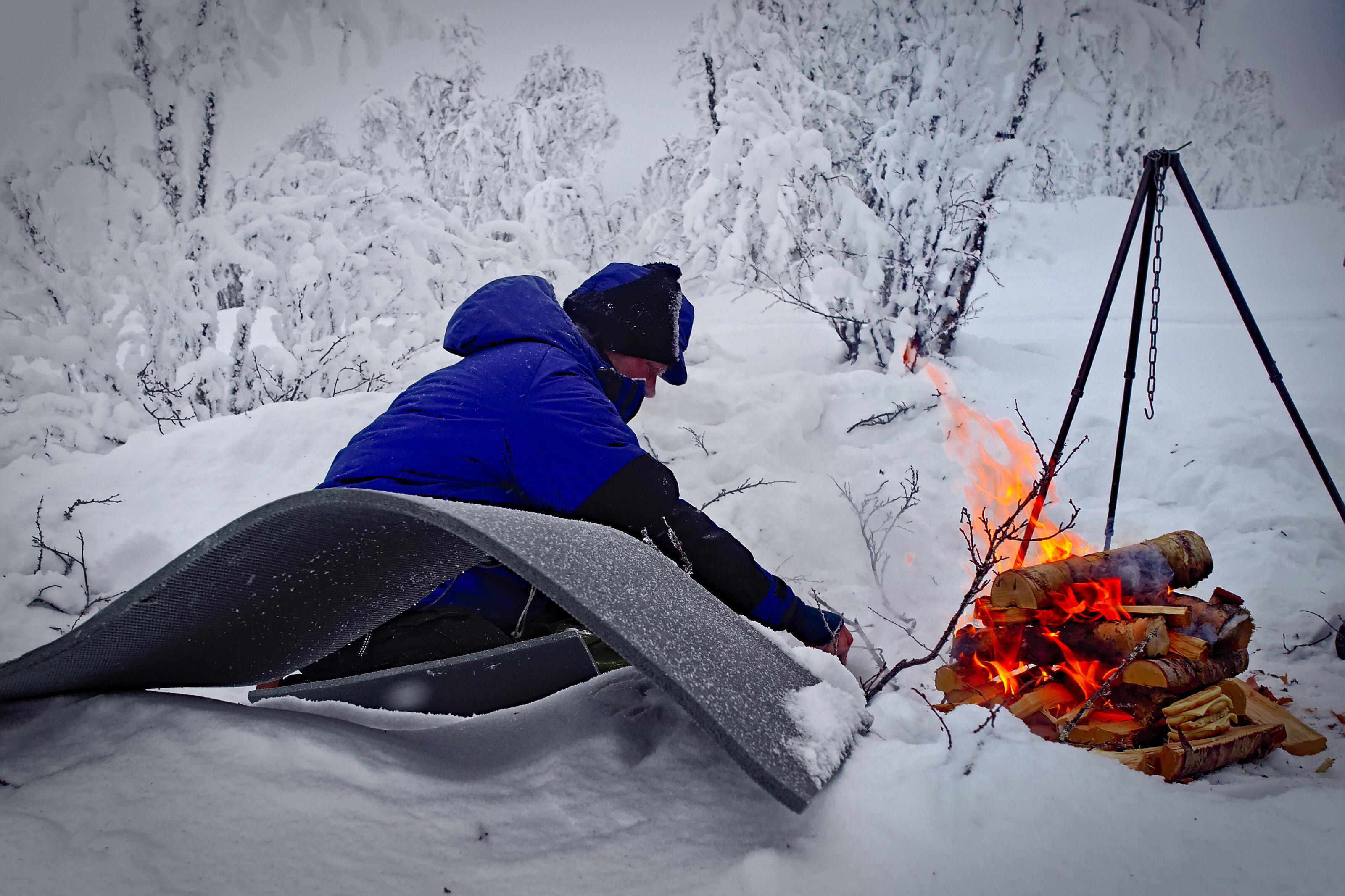 Our Guide Preparing Lunch