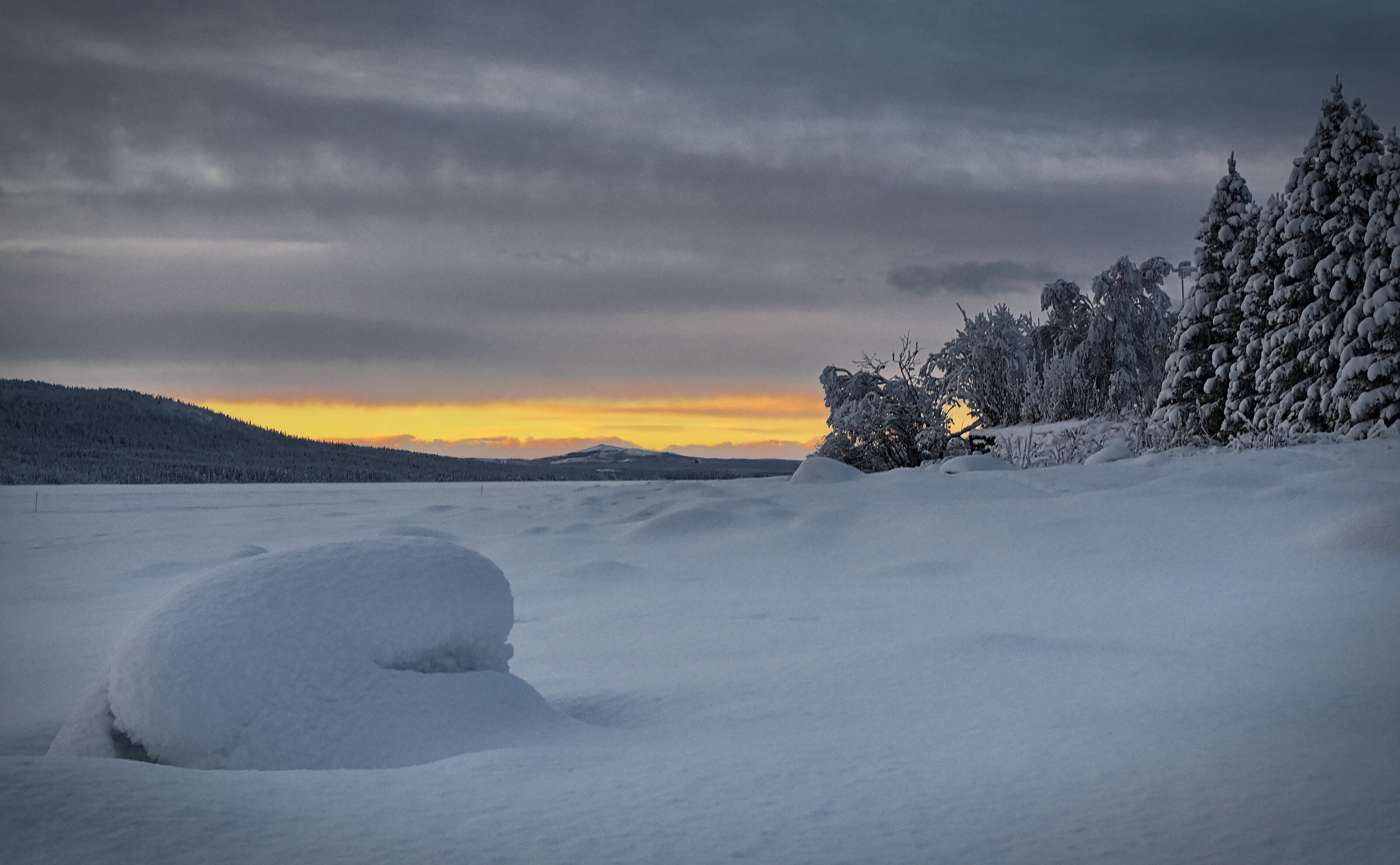 Sunset over the Torne River